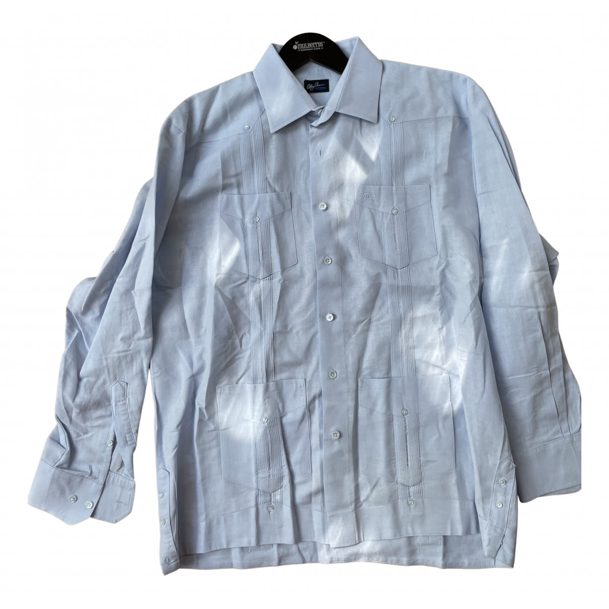 Linen shirt Oleg Cassini Blue size L 